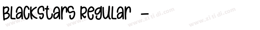 BlackStars Regular◆字体转换